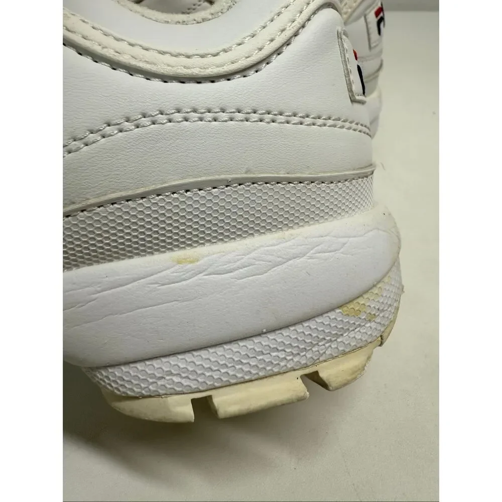 Fila Disruptor II Premium White Sneaker White Women’s Size 9 US See Description